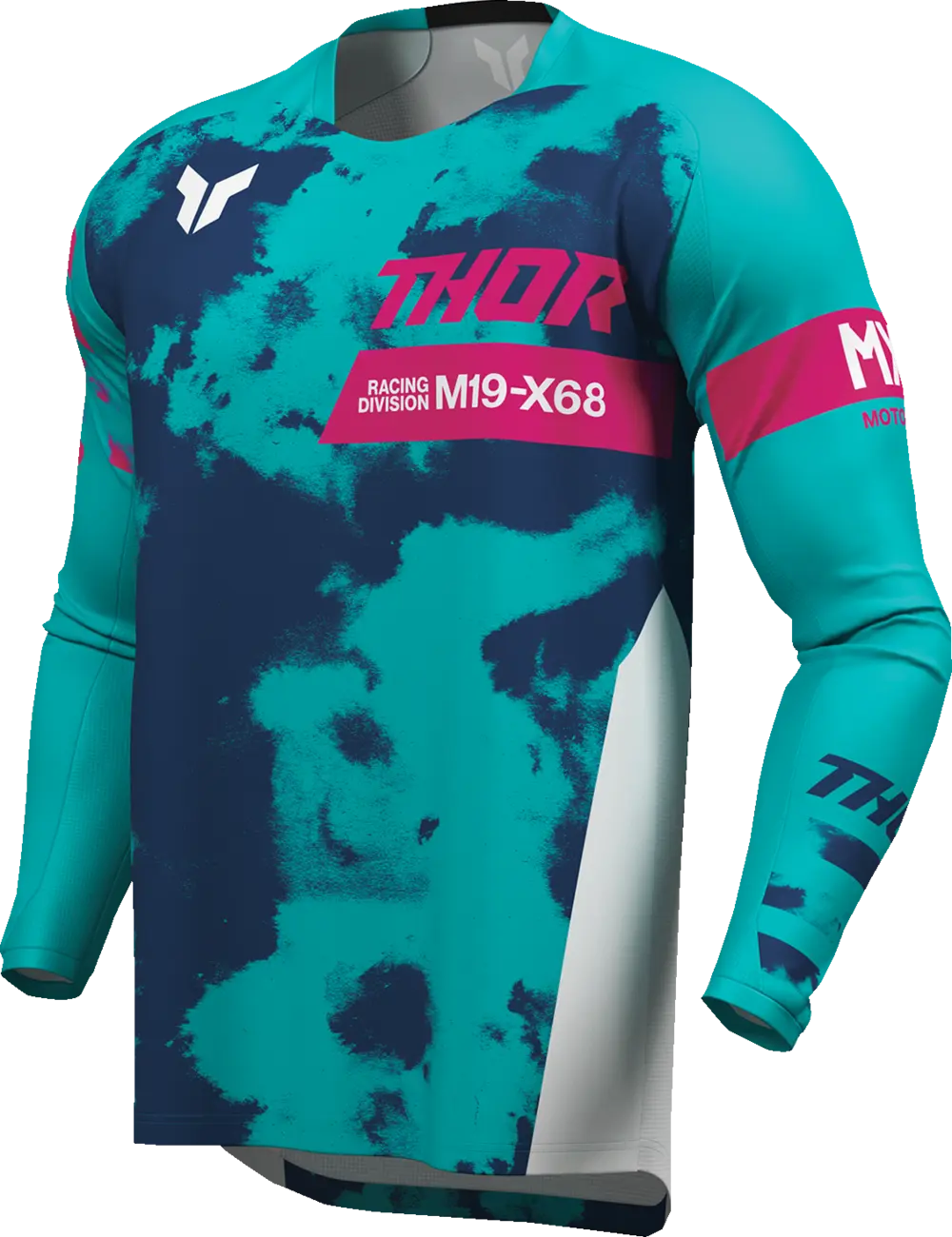 Thor Jersey Launchmode Bleach Youth White/Aqua