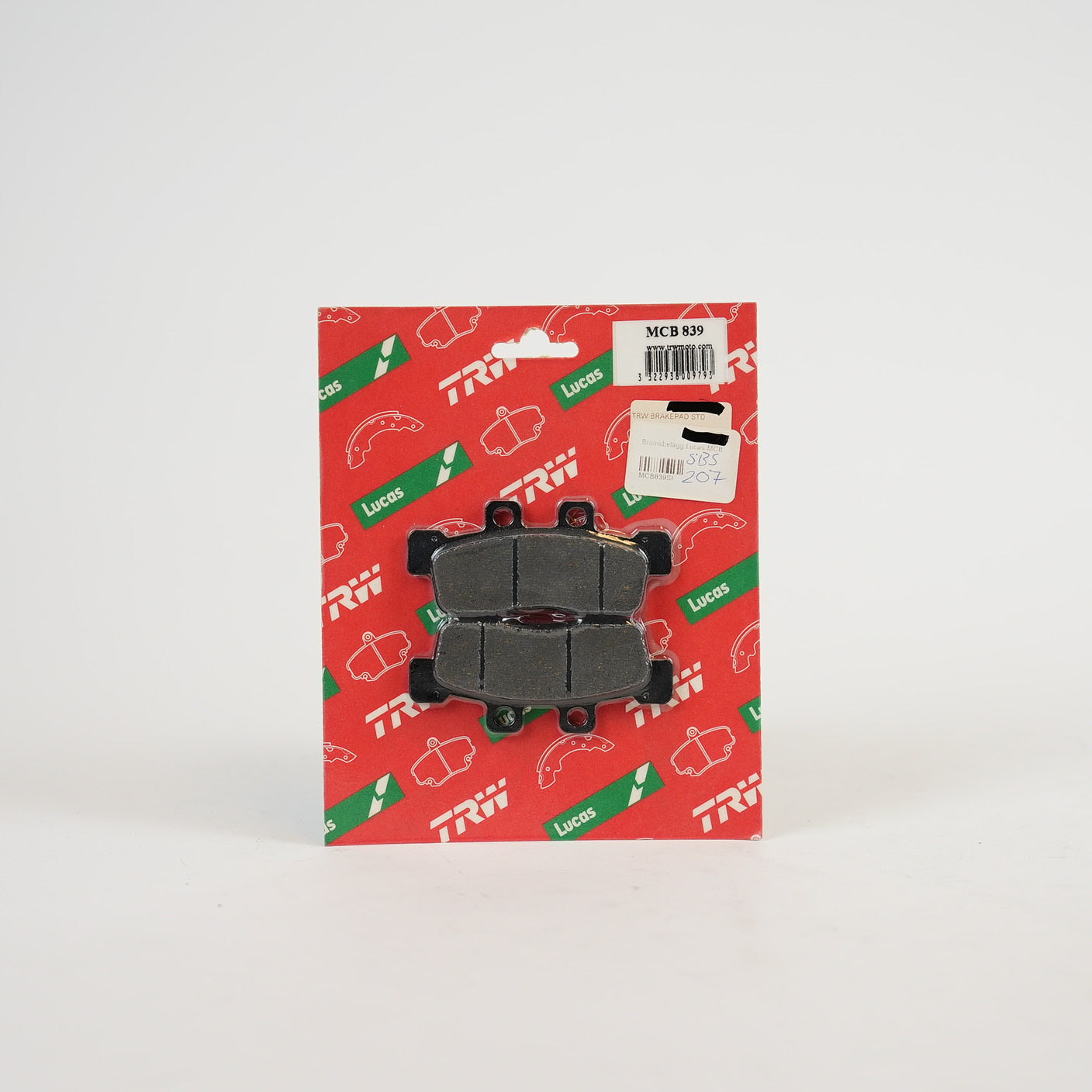 TRW MCB839 Organiska Bromsbelägg Fram