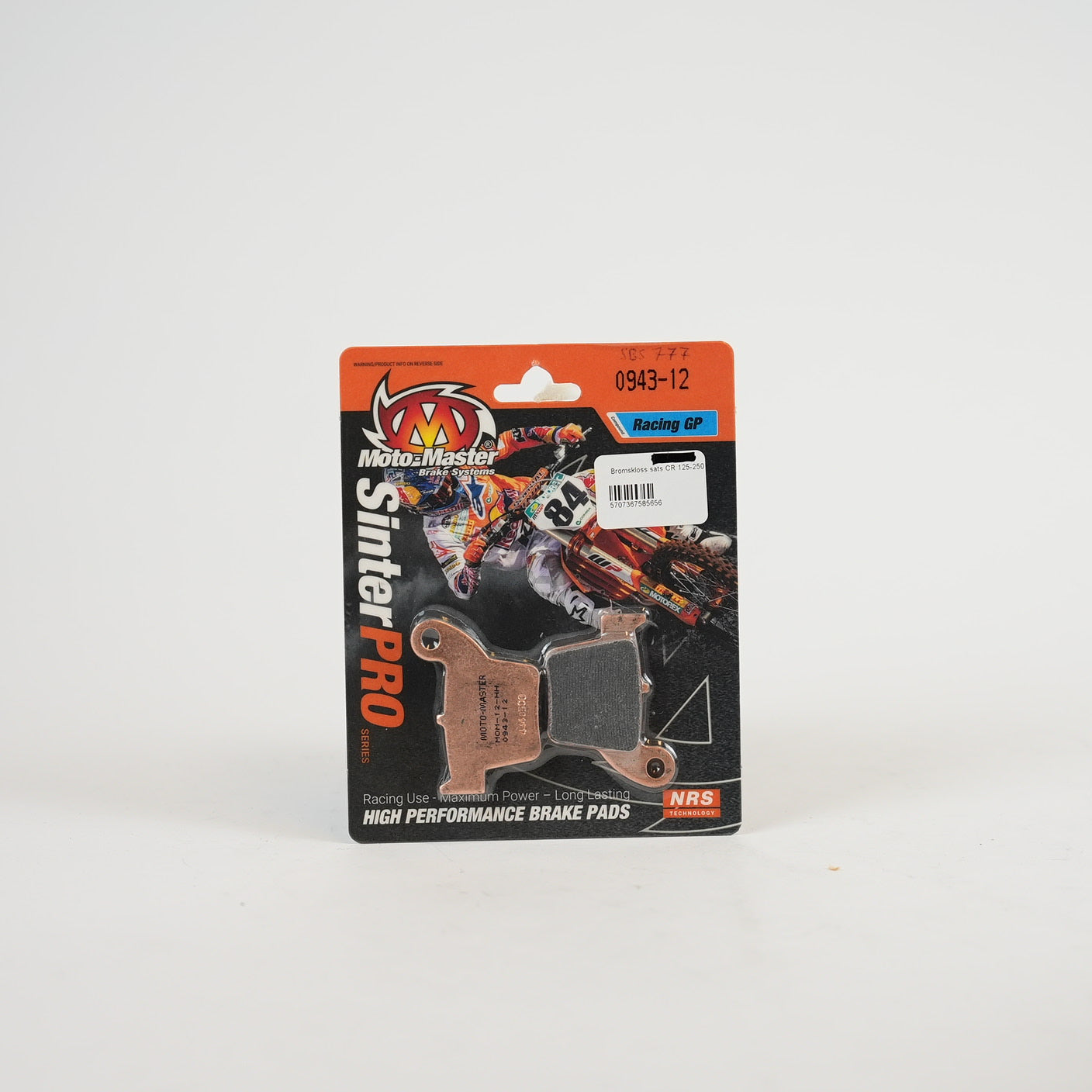 MOTOMASTER 094312 Sinter Bromsbelägg Bak