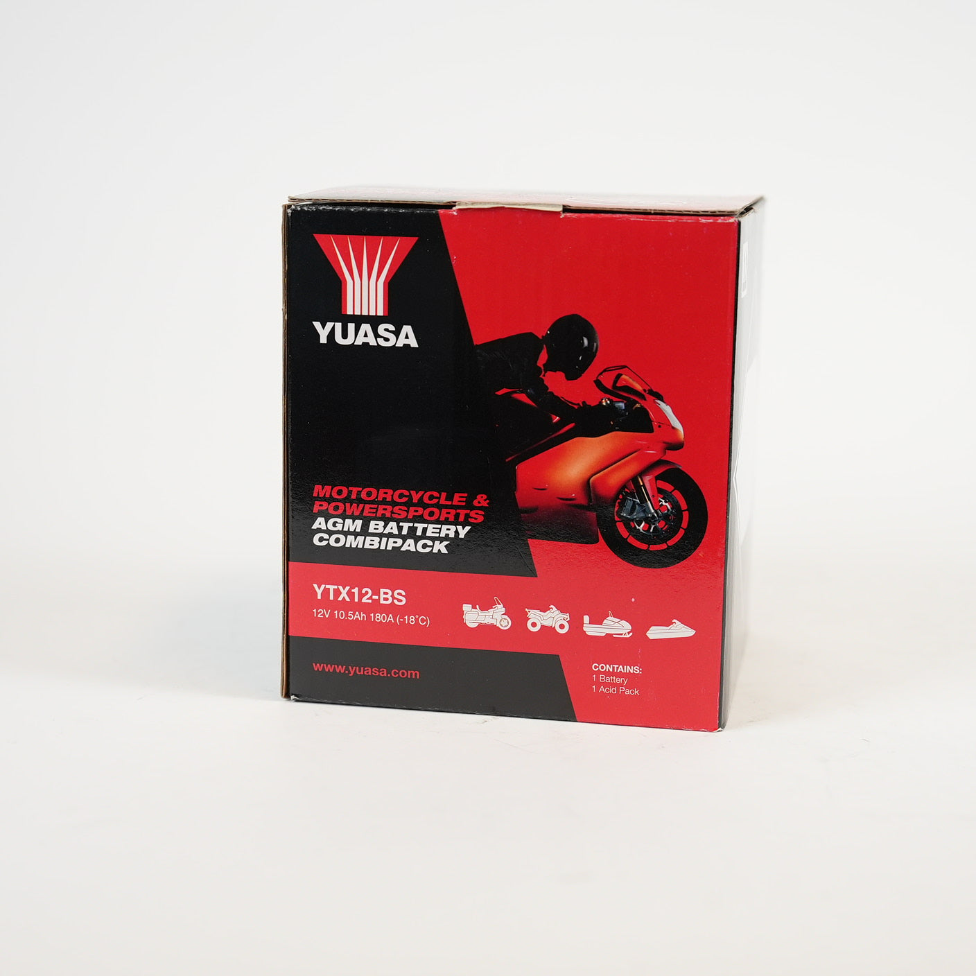 YUASA Agm Startbatteri 12V 10Ah YTX12-BS