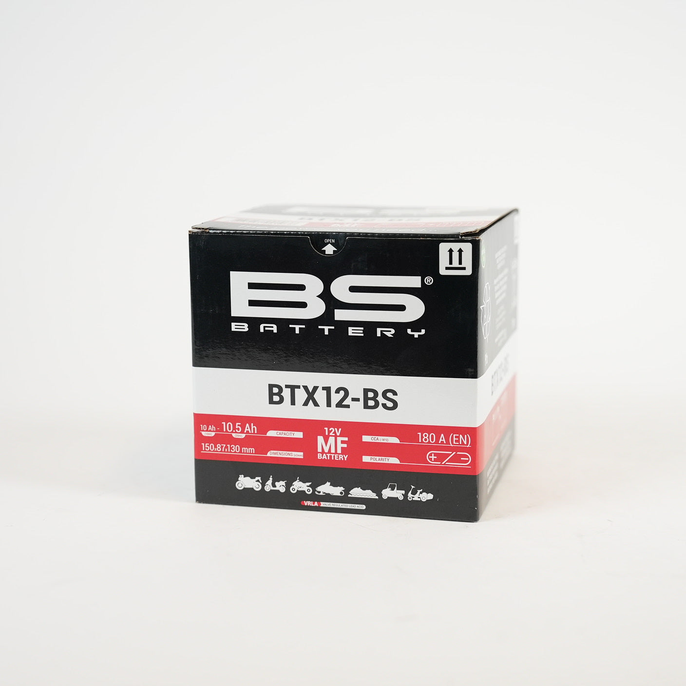 BS BATTERY Underhållsfritt Agm-Batteri BTX12-BS