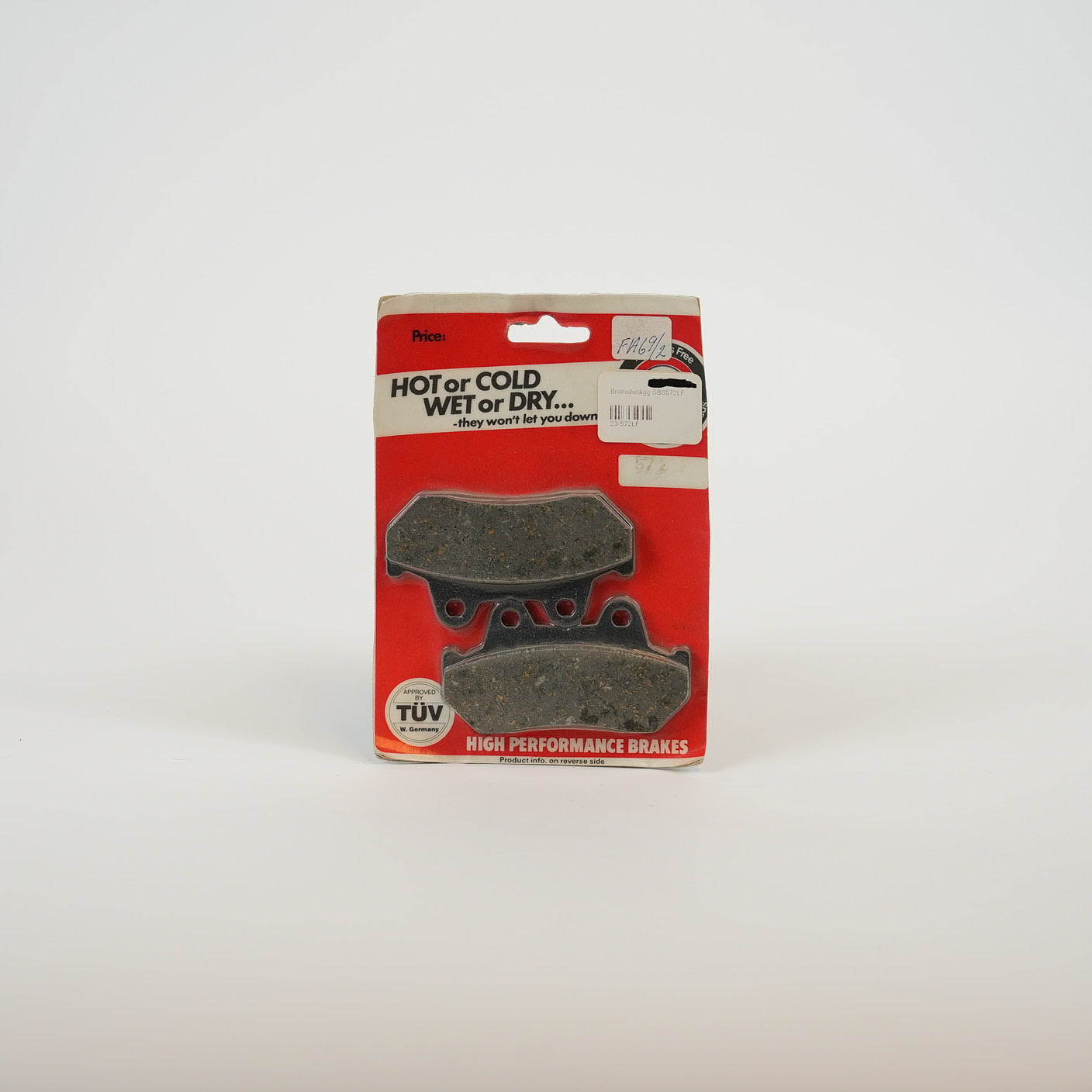 SBS 572HF Keramiska Bromsbelägg Fram/Bak