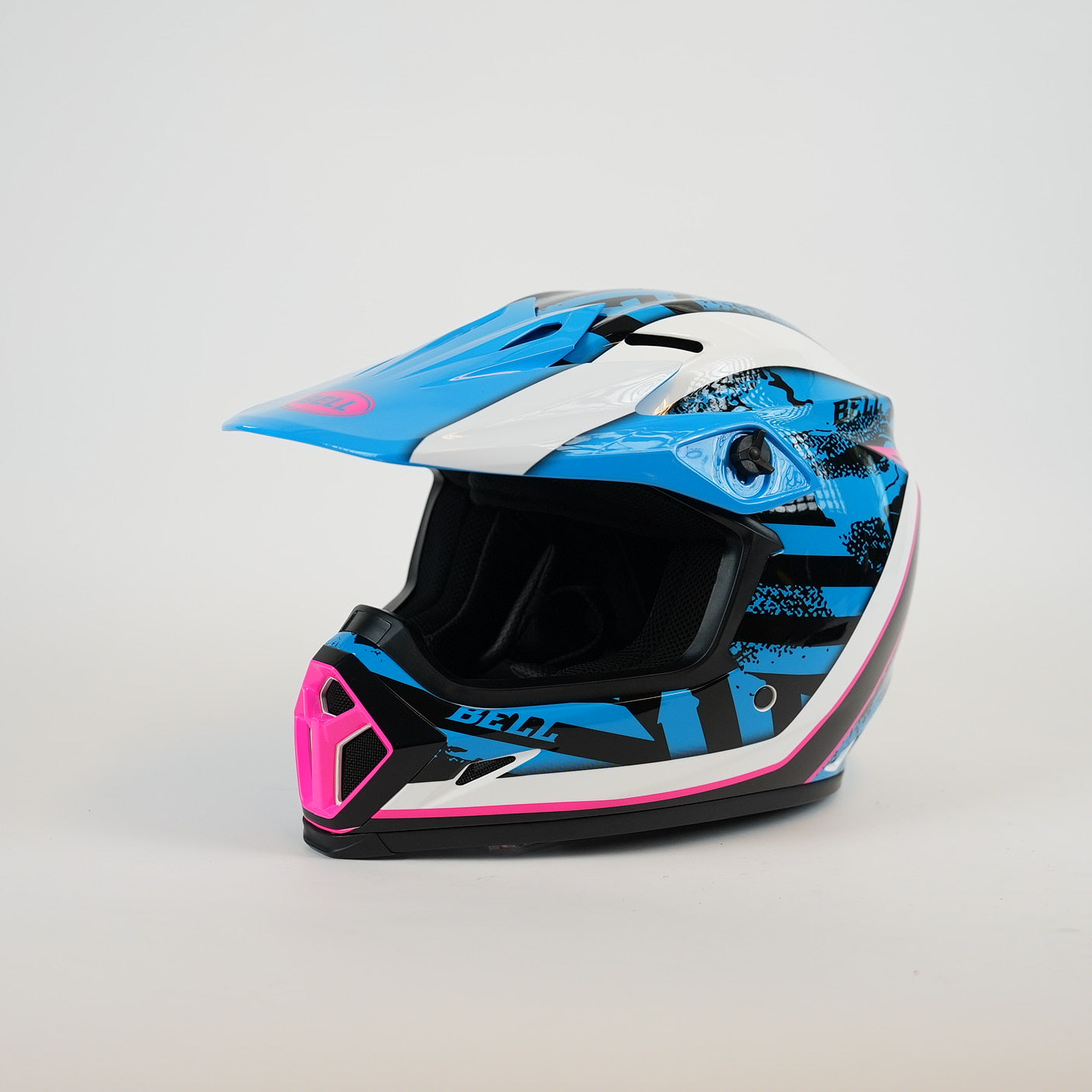 BELL MX 9 Mips Breakdance Crosshjälm Vit/Rosa/Blå