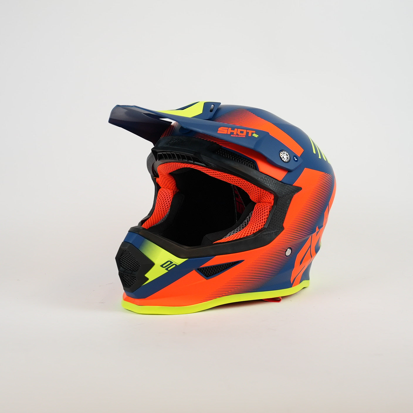 SHOT Crosshjälm Orange/Gul/Blå