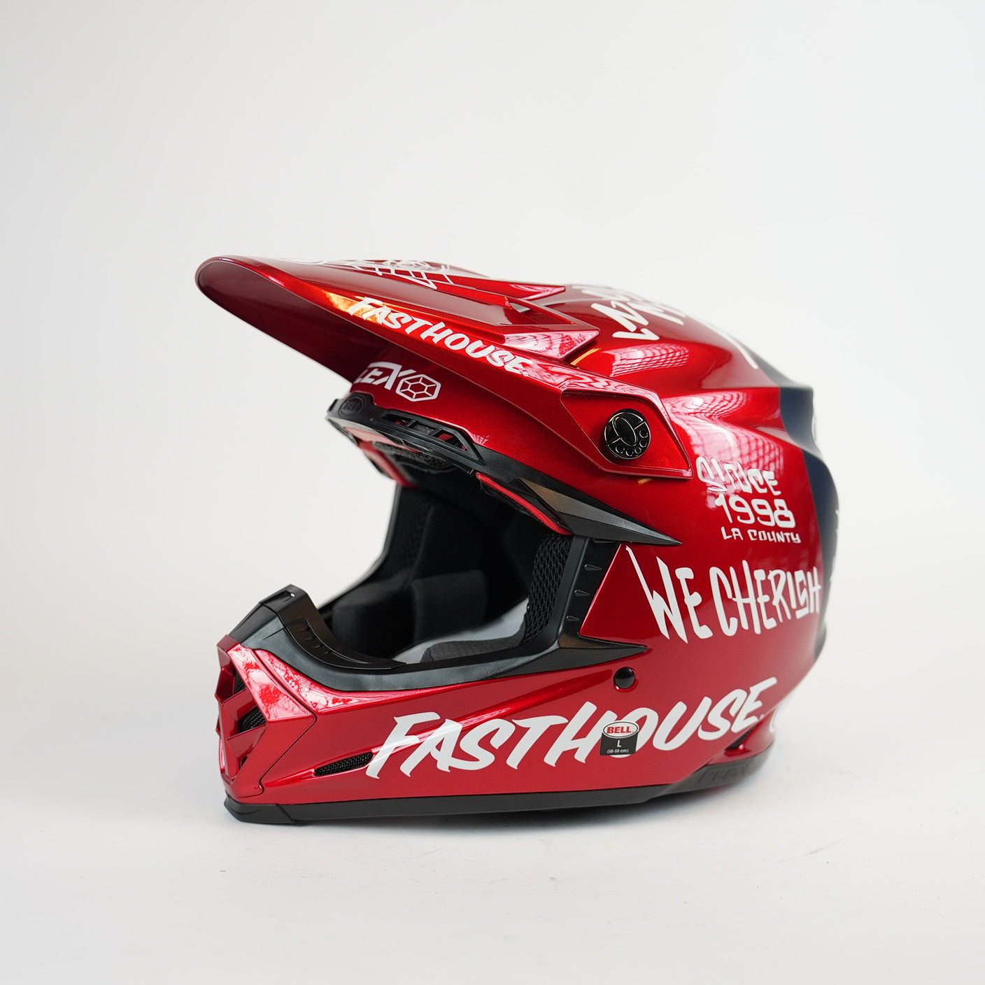 BELL Moto-9 Flex Fasthouse Ditd Röd Crosshjälm Röd/Svart/Vit