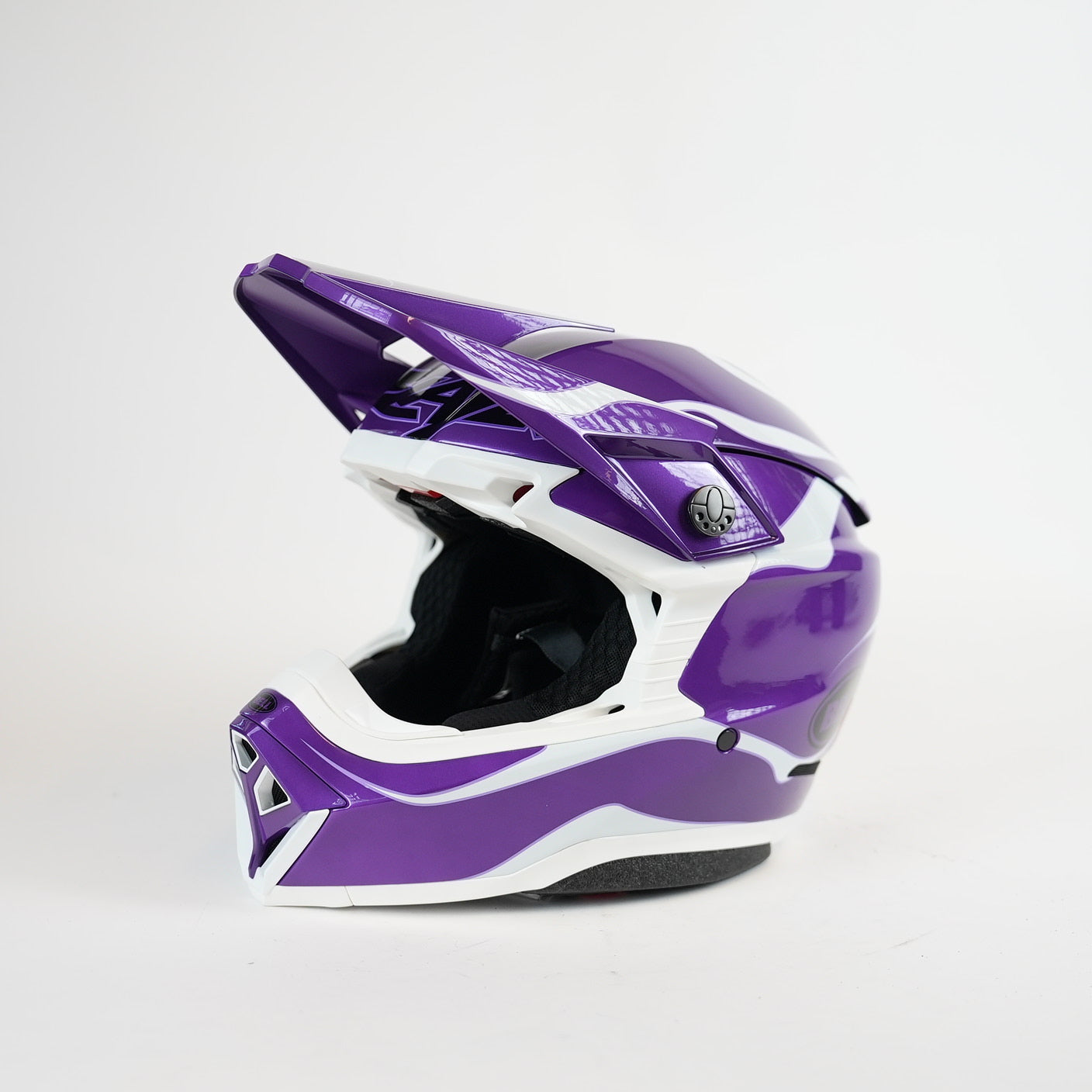 BELL Moto10 Slayco Crosshjälm Lila/Vit/Svart