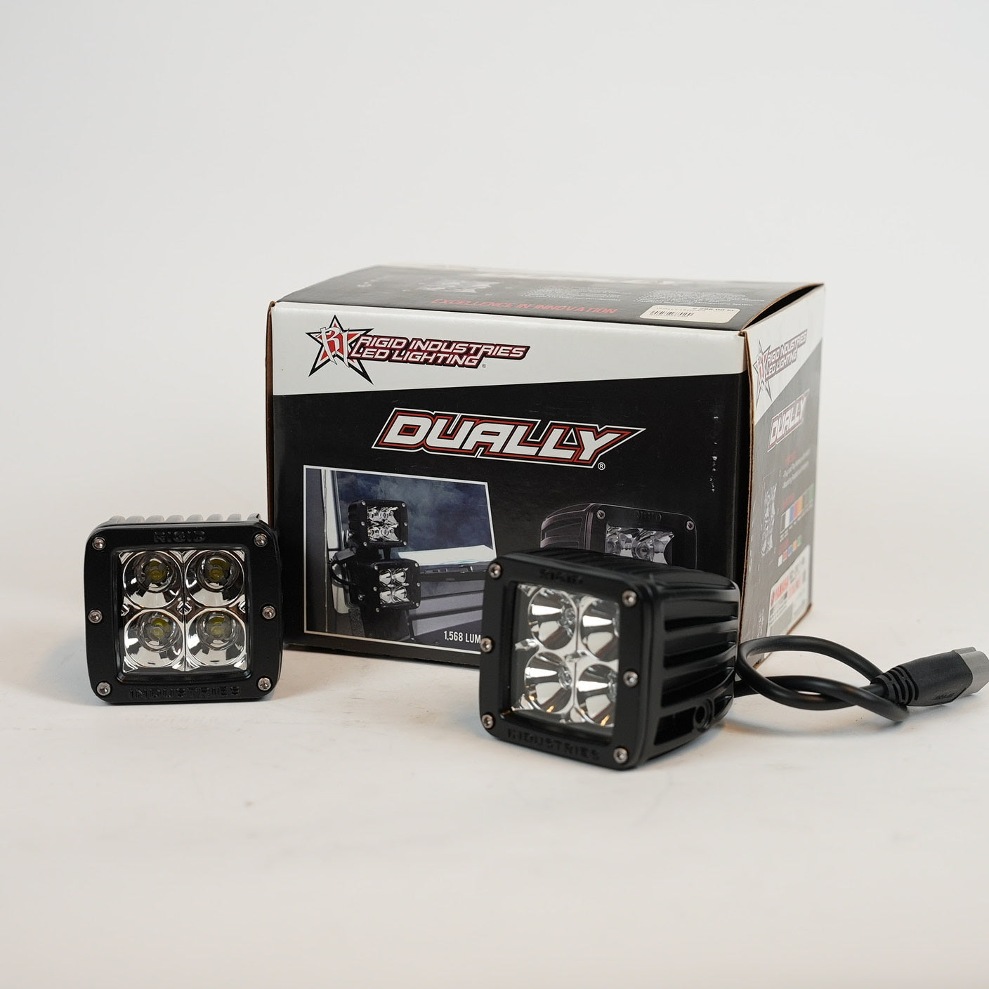 RIGID INDUSTRIES Led Arbetslampa (3X3, Set Om 2)