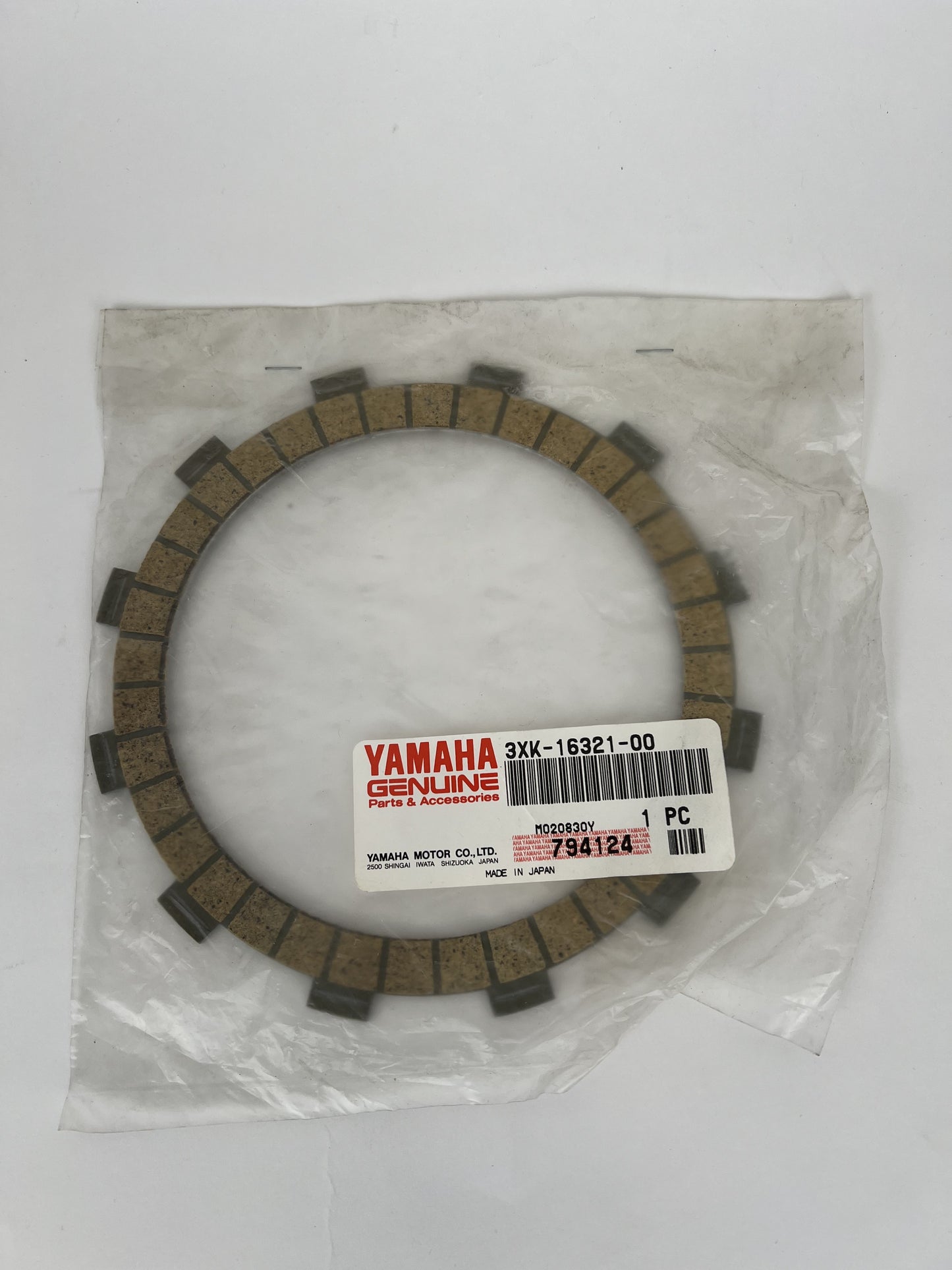 YAMAHA Kopplingslamell/Plate Friction 3XK-16321-00-00