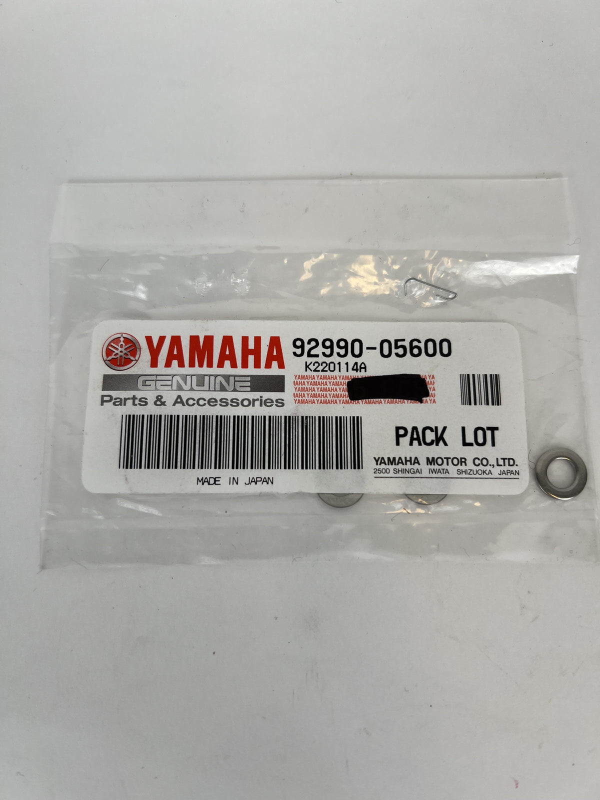 YAMAHA Bricka Washer 929900560000