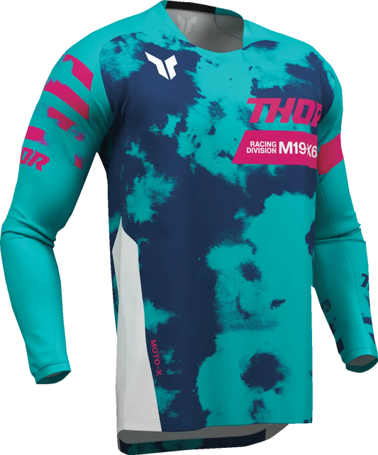 Thor Jersey Launchmode Bleach Youth White/Aqua