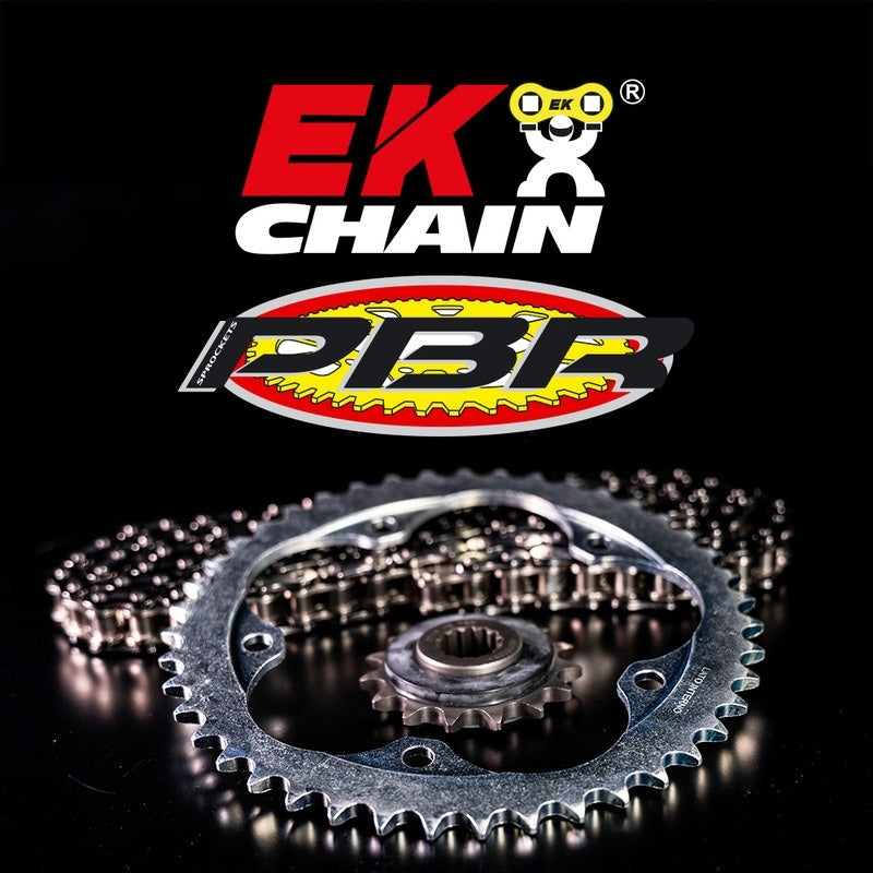 EK/PBR Chain kit 520 SRX2 - 15/46-122 - Steel Standard Rear Sprocket