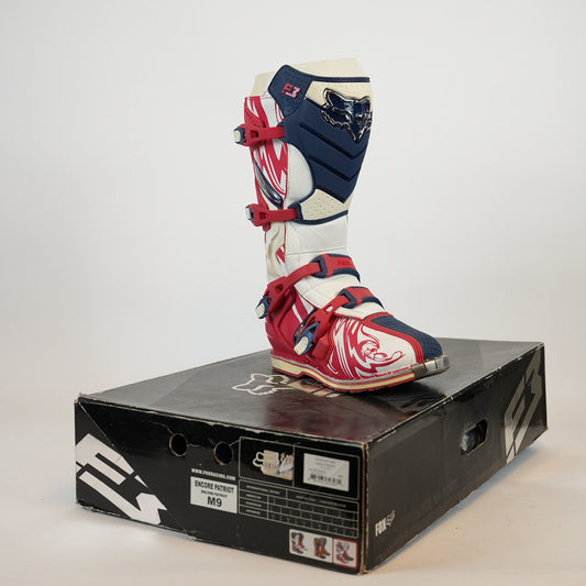 FOX Comp F3 Crosstövlar Röd/Vit/Blå