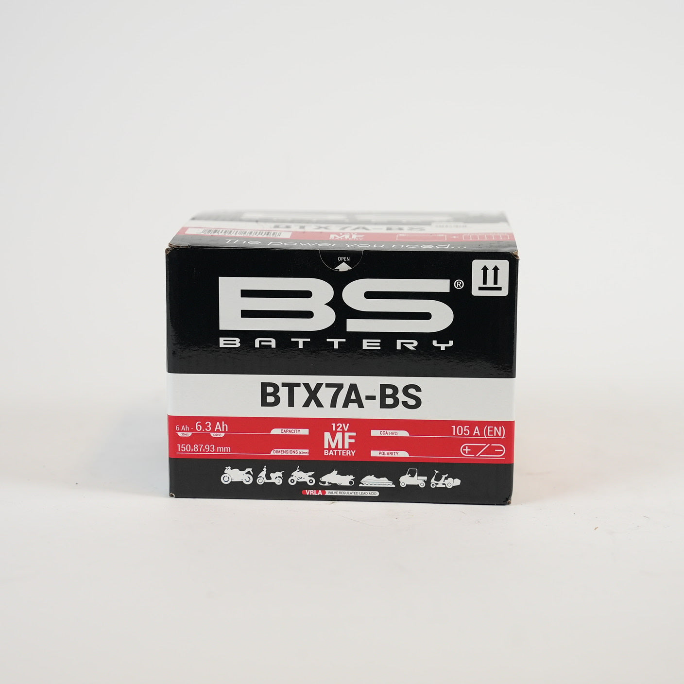 BS BATTERY Underhållsfritt Agm-Batteri BTX7A-BS