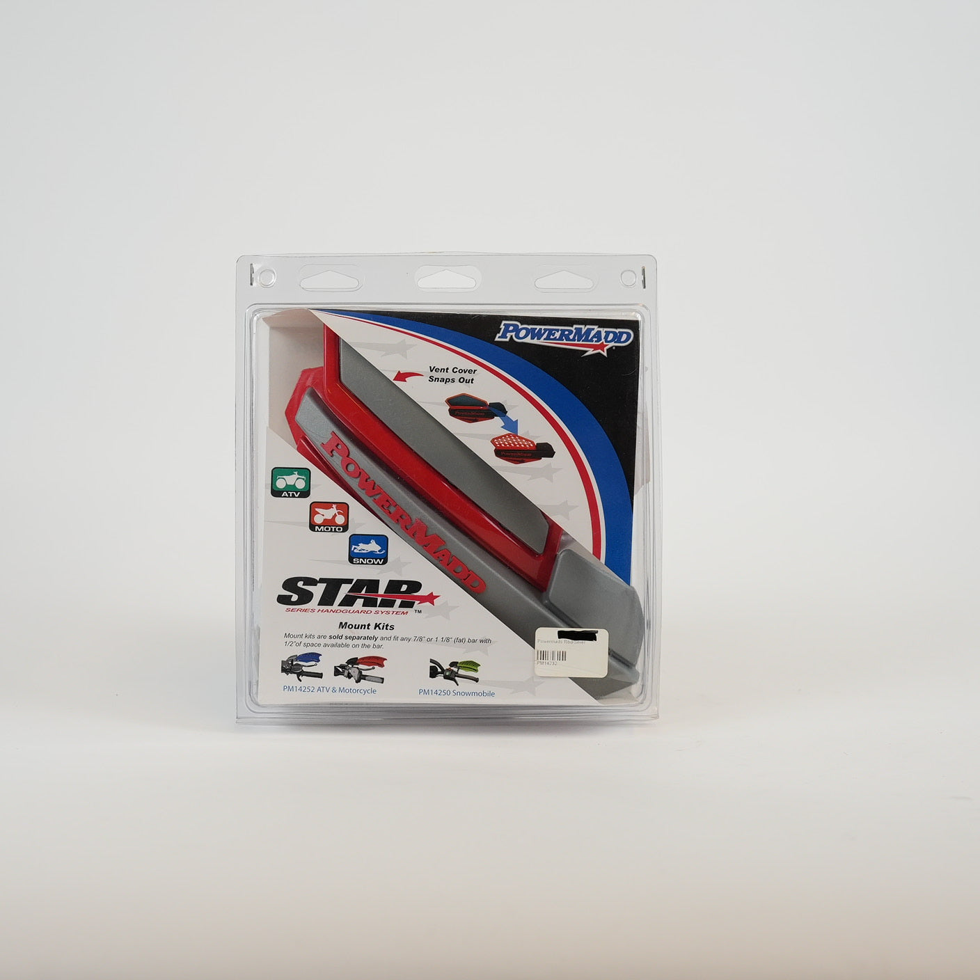 POWERMADD Star Series Handskydd Röd/Silver