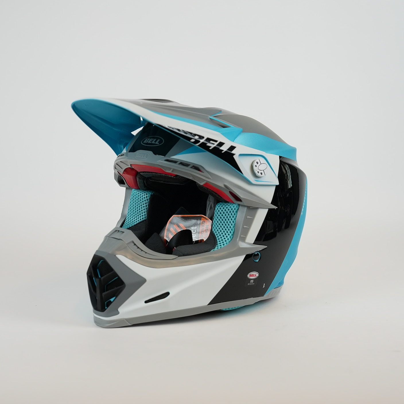 BELL Moto9 Flex Crosshjälm Vit/Blå/Svart