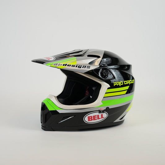 BELL MX9 Mips Pro Circuit Crosshjälm Grön/Svart/Grå