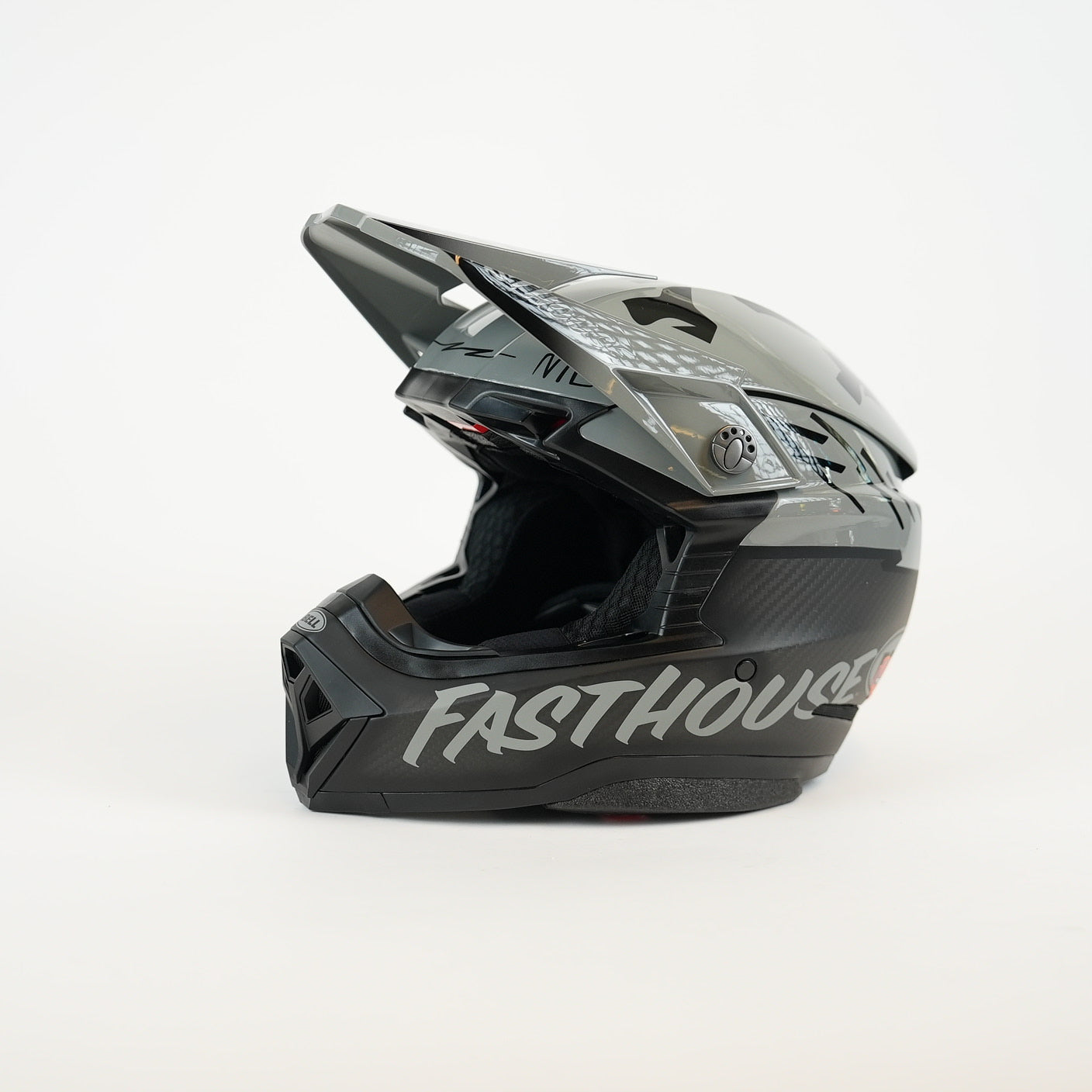 BELL Moto10 Fasthouse Sg Crosshjälm Svart/Grå