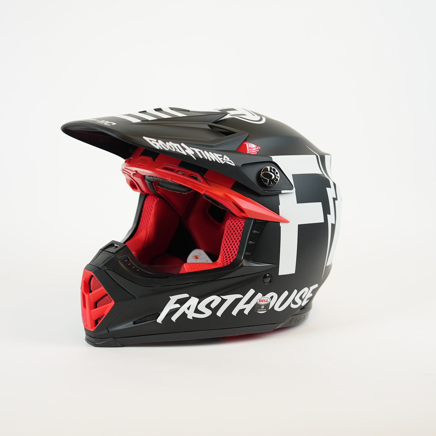 BELL Moto-9 S Flex Fasthouse Sr Crosshjälm Svart/Röd/Vit