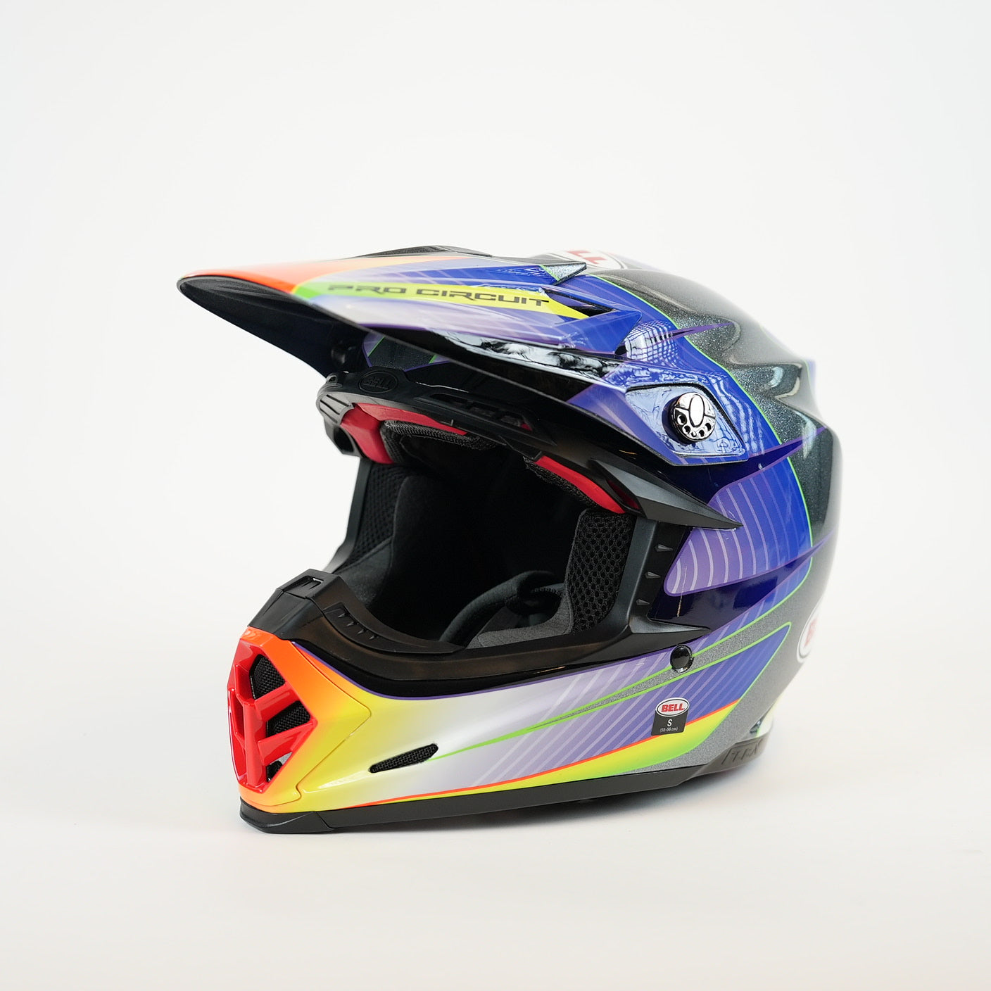 BELL Moto-9 S Flex Pro Circuit Crosshjälm Blå/Gul/Röd