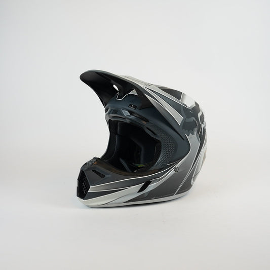 FOX V3 Rs Crosshjälm Grå/Svart/Vit