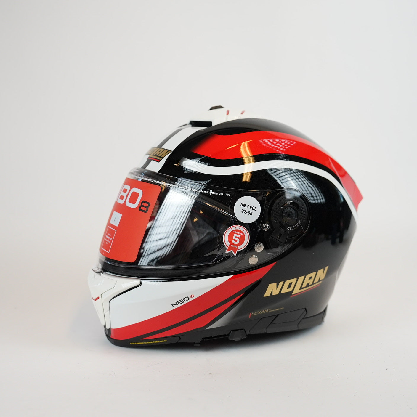 NOLAN N80-8 Intergralhjälm Röd/Vit/Svart