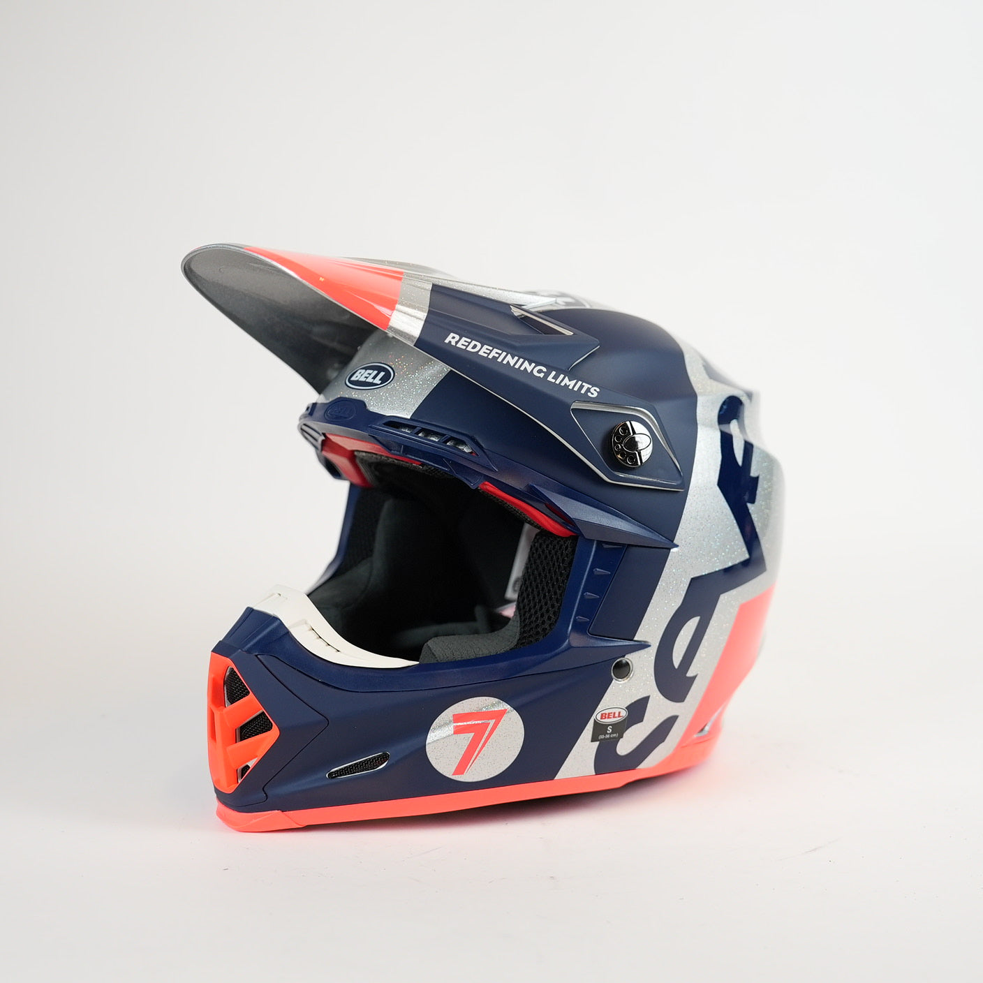 BELL Moto-9 Flex Seven Galaxy Crosshjälm Navy/Röd/Vit
