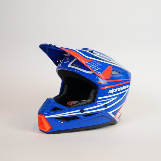 ALPINESTARS Sm3 Barn Crosshjälm Blå/Röd/Vit