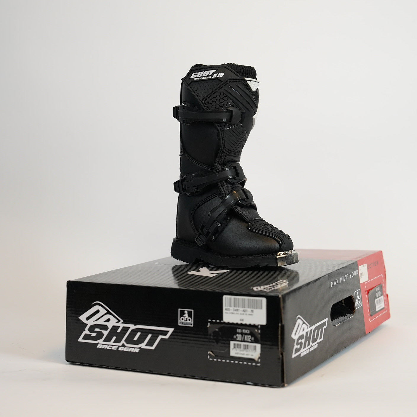 SHOT K10 Barn Crosstövlar Svart